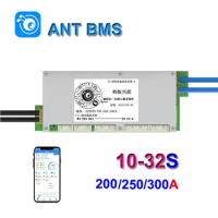 Ant BMS Bluetooth Smart BMS with Balance Li-Ion LiFePo4 LTO Battery 10-32S 18650 Battery Protection Board