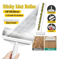 *In Stock* 24cm Sticky Lint Roller Stainless steel for Clothes and Surfaces Sticky Pet Hair Remover 