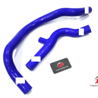 SILICONE RADIATOR HOSE HONDA CIVIC EG EK EJ B16 B18 B20 32MM WITH WATER TEMP ADAPTOR BLUE (2PCS)