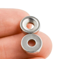 Neodymium Magnet Round Hole Small Countersunk 10x3-3mm 50pcs MINi NdFeB Powerful Rare Earth Permanent Fridge Magnetic for DIY