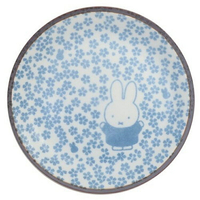 耀您館★日本製造金正陶器美濃燒和小紋小碟子小皿212163米菲兔Miffy(瓷製;直徑12cm)小白兔餐盤小盤子陶瓷盤子