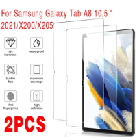 2Pcs Tempered Glass for Samsung Galaxy Tab A8 10.5 2021 SM-X200/SM-X205 Tablet Screen Protector for Galaxy Tab A8 10.5 Glass