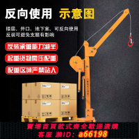 【台灣公司 可開發票】移動小吊機小型便攜式可折疊吊機手搖家用手動升降吊車起重提升機