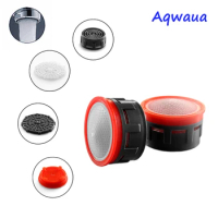 Aqwaua Water Saving Faucet Aerator 4L/Minute 24mm/22mm Spout Bubbler Filter Accessories Core Part Attachment for Crane