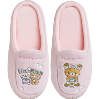 【震撼精品百貨】Rilakkuma San-X 拉拉熊懶懶熊~拉拉熊刺繡室內拖鞋 M -洗澡趣*80746