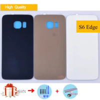 For Samsung Galaxy S6 Edge G925 Housing Battery Cover Back Cover Case Rear Door Chassis Shell Replacement