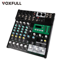 Voxfull MAR800 mixer audio Professional Digital Audio Console Mixer 4 channel Dj Sound interface Audio mixer mixing console