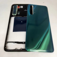 Full Housing Case For Oppo Realme X50 5G RMX2144 Middle Frame+Back Battery Cover Door Panel Housing Case Repair parts