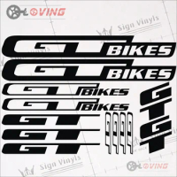 13pics/set frame stickers GT laser reflective stickers DIY bike decals frame body decals mountain bike decals