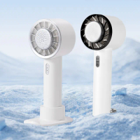 【ROSETO】USB 冰敷無線小風扇(USB風扇 充電式手持製冷風扇 冷敷涼風扇 迷你隨身風扇 便攜式電風扇 聖誕節)