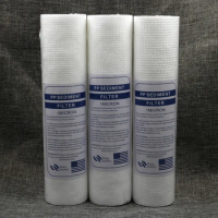 Free Shipping 3pcs/lot PP Sediment Filter 10 inch 1 Micron Polypropylene Replacement PP Water Filter Cartridge Cotton Filter