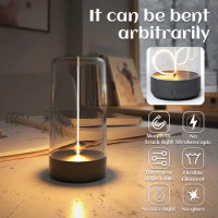 AUGE Creative Design Magnetic Light Cordless Minimalism Table Lamp Home Living Room Night Light Outdoor Camping Atmosphere Light