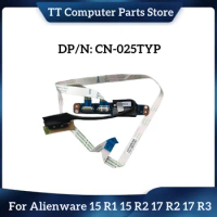 TT New Original For Dell Alienware 15 R1 15 R2 17 R2 17 R3 Power Button Board W/ Cables LS-B753P 25TYP 025TYP Free Shipping