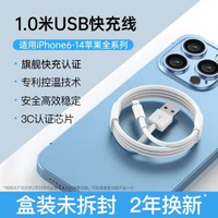 正貨第一衛適用蘋果13充電線器iPhone14充電線15電-1.0米【USB接口認證護機★彈窗包換】1條裝 均碼-款式3