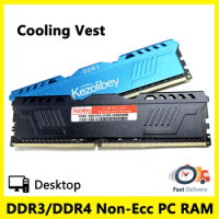 DDR3 DDR4 4GB 8GB 16GB Memoria Ram PC3 1.5V 1066 1333 1600Mhz PC4 1.2V 17000 19200 21300 Desktop DIMM Cooling Vest Memory RAM