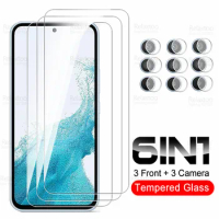 For Samsung Galaxy A54 Glas 6-in-1 Camera Tempered Glass SamsungA54 5G A 54 54A A546B 2023 Screen Protector Protective Lens Film