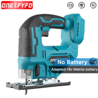 Electric Cordless Electric Jig Saw Portable Multi-Function Woodworking Power Tool Adjustable Home DIY for 18V Makita Battery