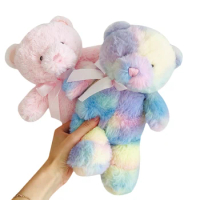 Rainbow Plush Stuffed Animal Teddy Bear Colorful Bear Doll Toy for Girl Boy Baby Gift