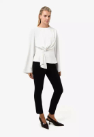 FORCAST Melody Long Sleeve Draped Top