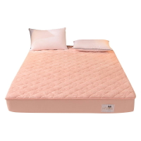 羊羔絨床笠單件加厚夾棉床墊套床罩牛奶法蘭絨珊瑚絨加絨冬季保暖