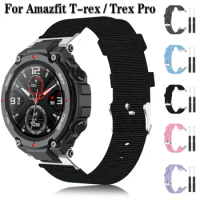 For Huami Amazfit Trex Pro &amp; Amazfit T-Rex Nylon Strap Smartwatch Replacement Canvas Watch Band Wristband Watchbands Correa