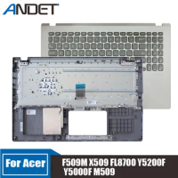 New Original For ASUS F509M X509 FL8700 Y5200F Y5000F M509 Silver C Shell Laptop Keyboard Bezel Top Cover US Palmrest Upper Case
