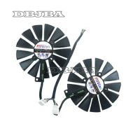 2PCS FDC10M12S9-C Graphic Card Cooling Fan For ASUS DUAL RX580 O8G