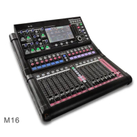 SPE Professional iPad/Android tablet controlled electric fader 16 channel digital XR audio mixer console