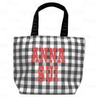 【ANNA SUI 安娜蘇】時尚格紋托特包(公司貨)