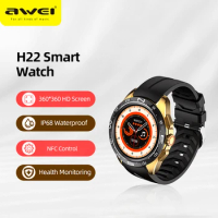 Awei H22 400mAh Smart Watch Men 1.39inch 360*360 HD Screen Smartwatch Women Sports Fitness Bracelet For Android IOS Wristwatch
