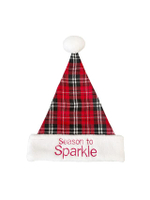 หมวก Christmas plaid Xmas24  SH10996-4R 43x1x30 ซม. แดง/ขาว