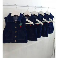 Rompi Denim Anak Jaket Vest Atasan Cewek Cowok Baju Lucu Todler Korea Rompi Safari 1-3Th YOYO LIKAYA