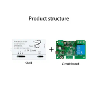 WiFi Smart Switch DIY Timer+Remote 1CH 7-32V 2.4G WiFi Home Automation Module for Alexa Google Home IFTT