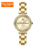 Paris Polo Club PPC-EG07-GD-GD Unique Hour Markers Women Watch
