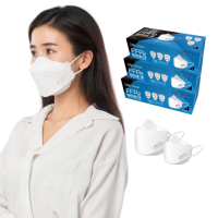 【DRX 達特世】FFP2醫用4D口罩-冰晶白-20入_3盒組(尺寸任選)