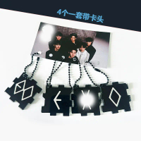 Móc khóa acrylic pop-up EXO, mặt dây hình hoạt hình dễ thương của Baekhyun, phụ kiện túi dành cho ng