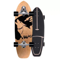Deck Land Surf Skate Board CX7, Complete Longboard, Outdoor Carving Pumping Board, Maple Sport, Skateboard, 76cm
