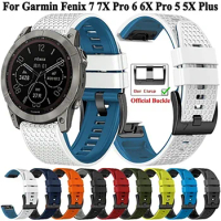 Epix Pro Gen 2 51mm 47mm Band Silicone Strap For Garmin Fenix 7 7X Pro 5X 5 Plus 6 6X Epix Smart Watch 22/26mm QuickFit Bracelet