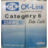 4S TECH CK-LINK CAT6 UTP 銅纜 100 公尺網路線 藍色 (MP) (V053)