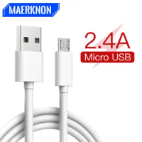 2.4A Original Micro usb Cable Data Sync Phone Charger Cable for Samsung S7 Huawei Xiaomi Tablet Mobile Phone Fast Charging Cable