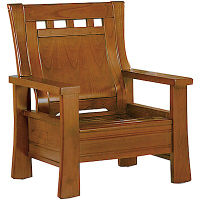 綠活居 瑪尼典雅風實木單人座沙發椅-80x79x100cm免組