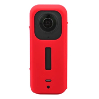 1 Pack Body Silicone Case Cover Protector Silica Gel For Insta 360 One X3 Camera Anti-Scratch Silicone Case Red