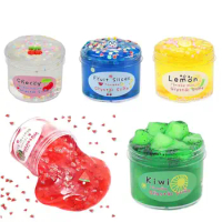 Crystal Fluffy Slime Supplies Foam Ball Beads Cotton Putty Soft Clay Polymer DIY All CharmsFor Slime Antistress Kids Toys