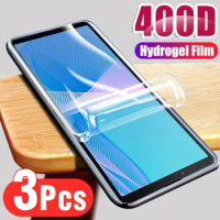 3PCS Hydrogel Film For Sony Xperia 5 10 Lite XA2 XA1 Plus 5 10 1 V IV III II 8 L4 L3 L2 L1 X Screen Protector Protective Film