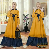 Goldie Shop Gamis Anak Kanza / Maxi Dress Lebaran Anak Muslimah / Gamis Anak Tanggung / Syari Anak A
