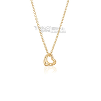 Tiffany&Co. 蒂芙尼 經典愛心18K黃金項鍊(迷你)