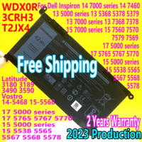 WDXOR 42Wh For DELL WDX0R Battery For Dell Vostro 14 5468 15 5568 Latitude 5468 Inspiron 13 5368 5379 5767 7579 P58F Laptop