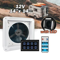 TYTXRV Camper Accessories 14 inches 12V Ventilation Fan Smoky Grey Cover function Caravan Camping car RV Exhaust fan
