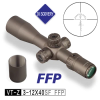 Discovery VT-Z 3-12X40FFP Brown Scope First Focal Plane Side Parallax Hunting Riflescope Long Eye Relief Tactical Optical Sights