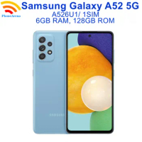 Unlocked Samsung Galaxy A52 5G A526U1 6.5" US Version 6GB RAM 128GB ROM Octa Core Fingerprint NFC Original LTE AMOLED